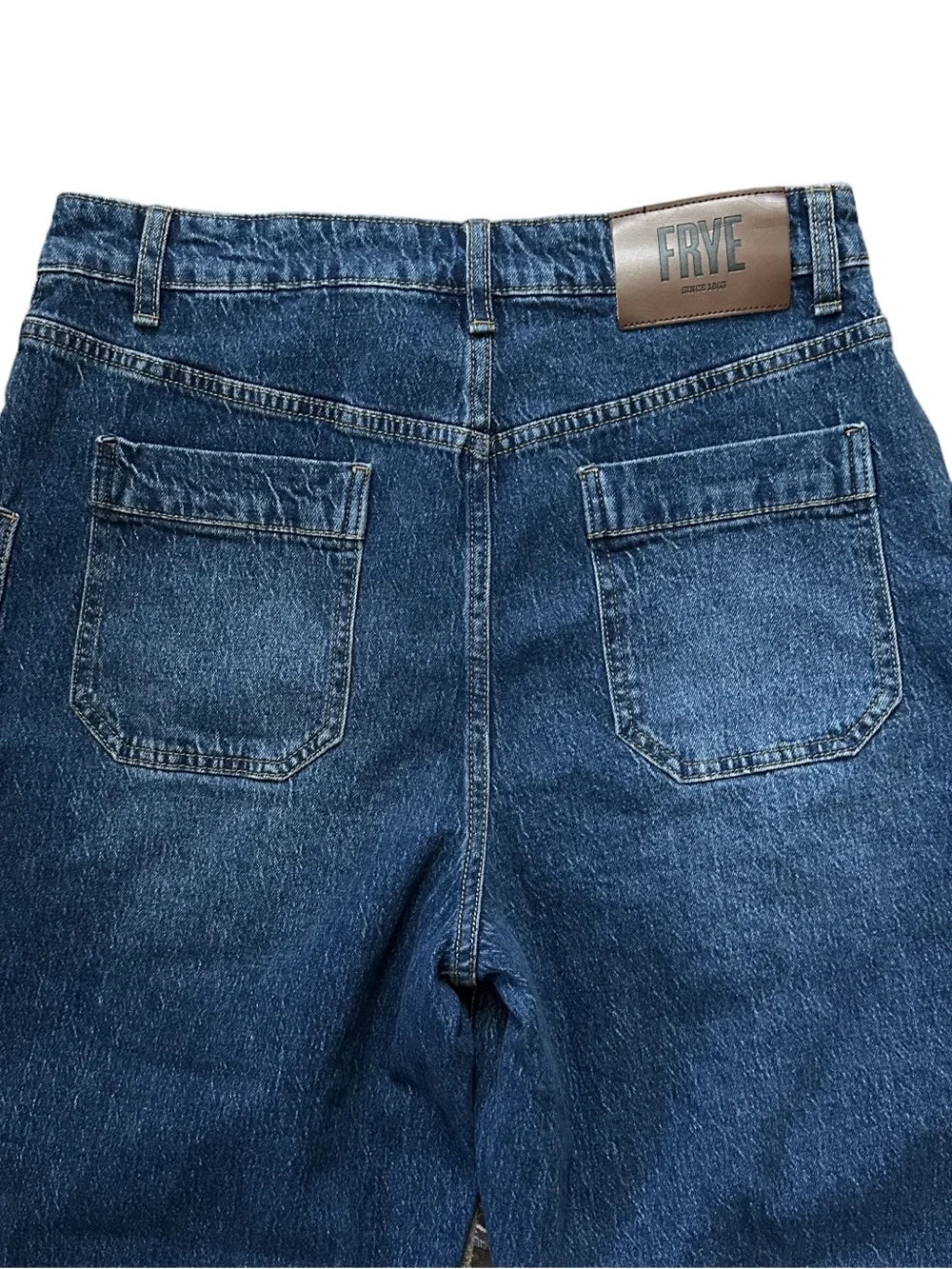 FRYE Barrel Style High Rise 5 Button Fly Cotton Stretch Jeans Size 6